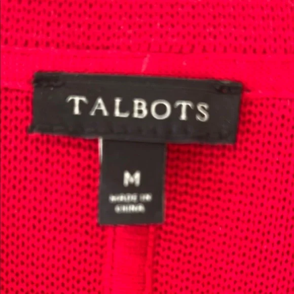Talbots Red Blazer with Gold Buttons - Picture 2 of 4